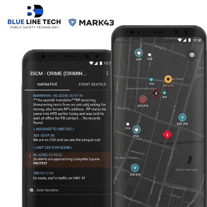 Blue Line Tech team at a Mark43 event