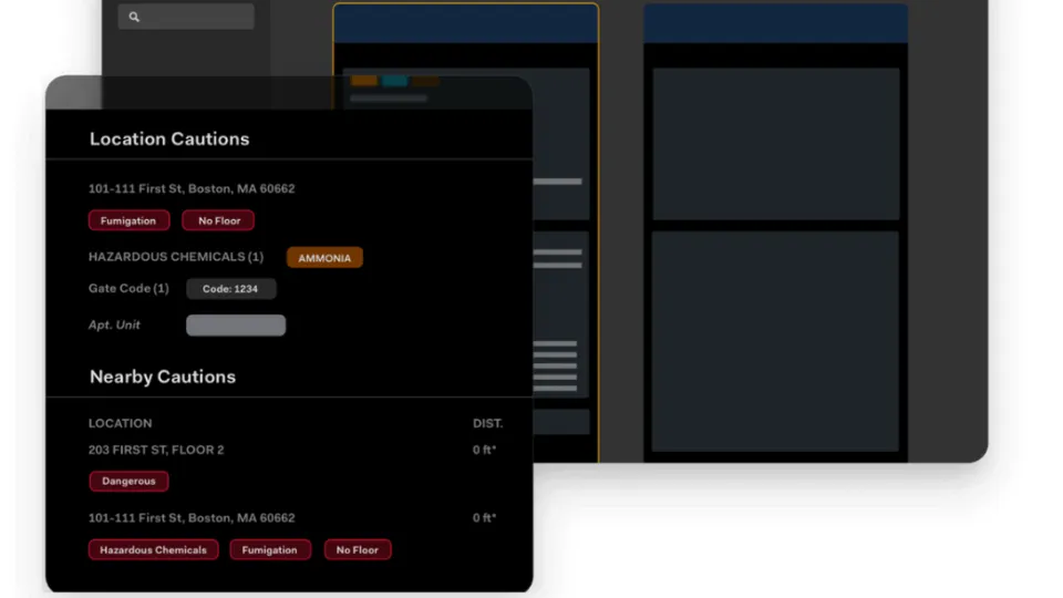 Mark43 OnScene mobile interface